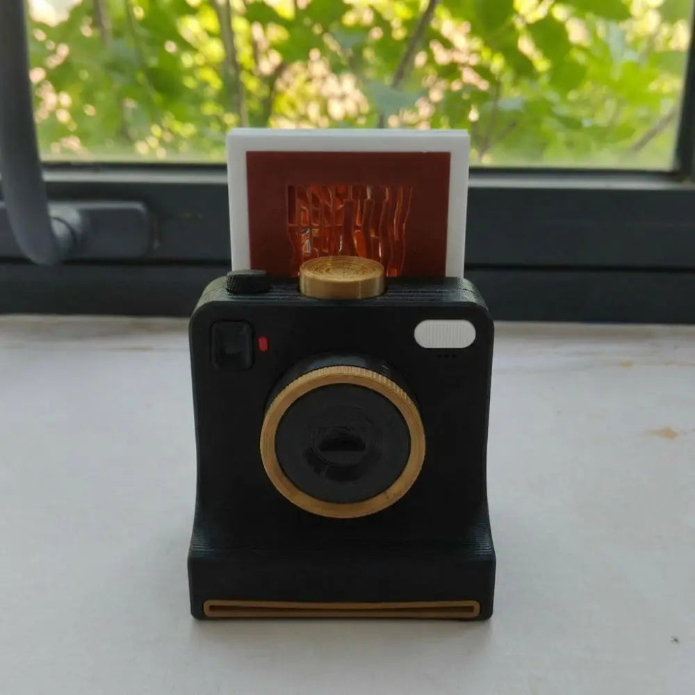 ☕ Latte Art Camera – Retro Coffee Stencil Gift