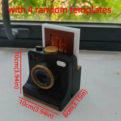 ☕ Latte Art Camera – Retro Coffee Stencil Gift