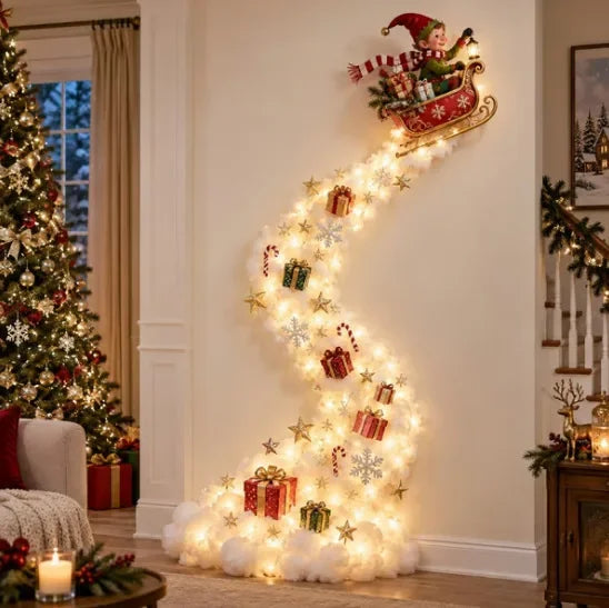 🎄 LED Christmas Magic Trail Wall Light – Christmas Decoration
