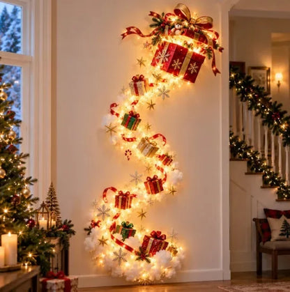 🎄 LED Christmas Magic Trail Wall Light – Christmas Decoration